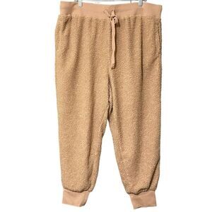 Fabletics Jogger Women’s 2X/18-20 Desert Daria Sherpa Athleisure Loungewear NWT